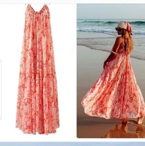 Mango x Chufy Collaboration Voluminous Dress Maxi Cotton
